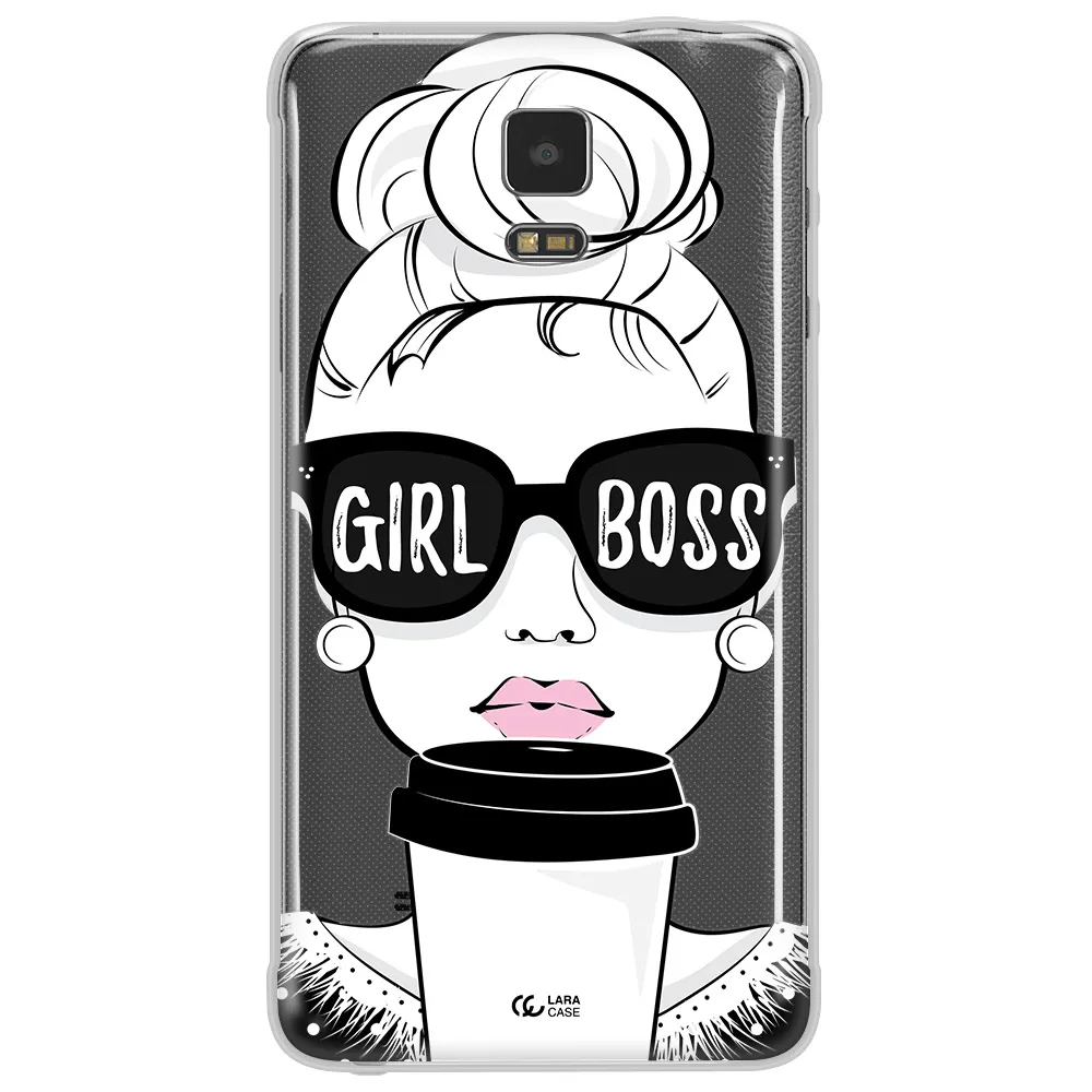 Girl Boss Samsung Note 4 Clear TPU Case