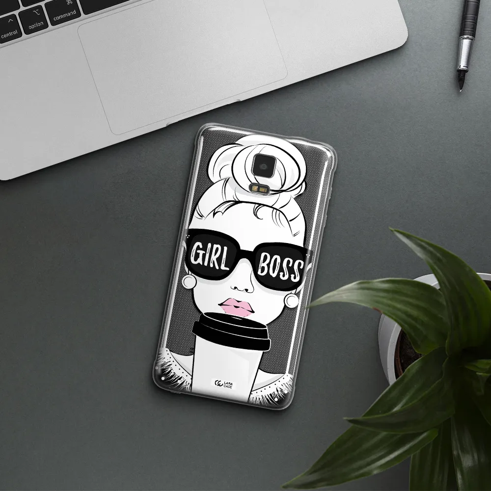 Girl Boss Samsung Note 4 Clear TPU Case