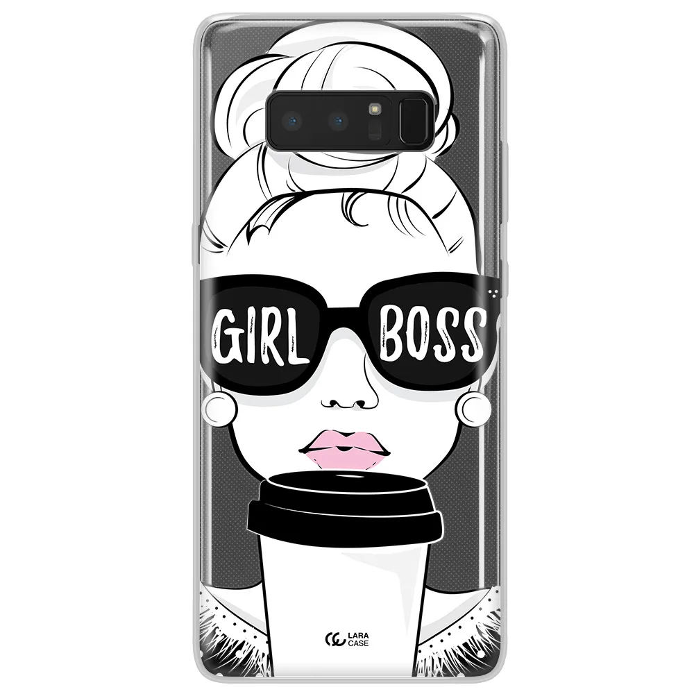 Girl Boss Samsung Note 8 Clear TPU Case
