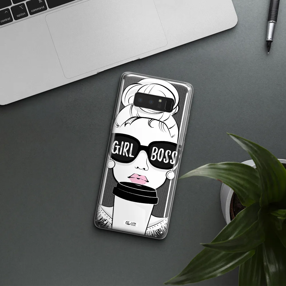 Girl Boss Samsung Note 8 Clear TPU Case