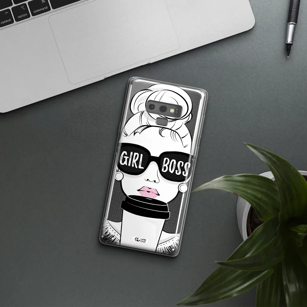 Girl Boss Samsung Note 9 Clear TPU Case