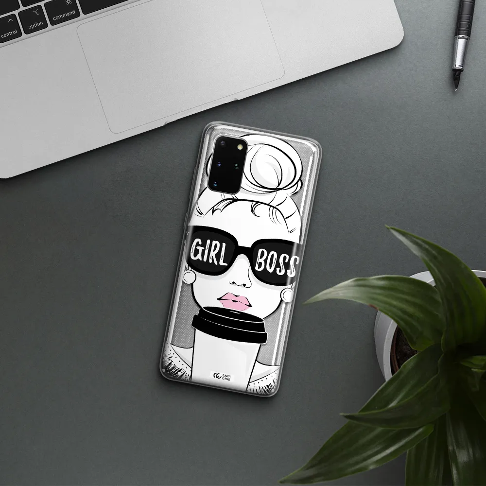 Girl Boss Samsung S 20 Plus Clear TPU Case