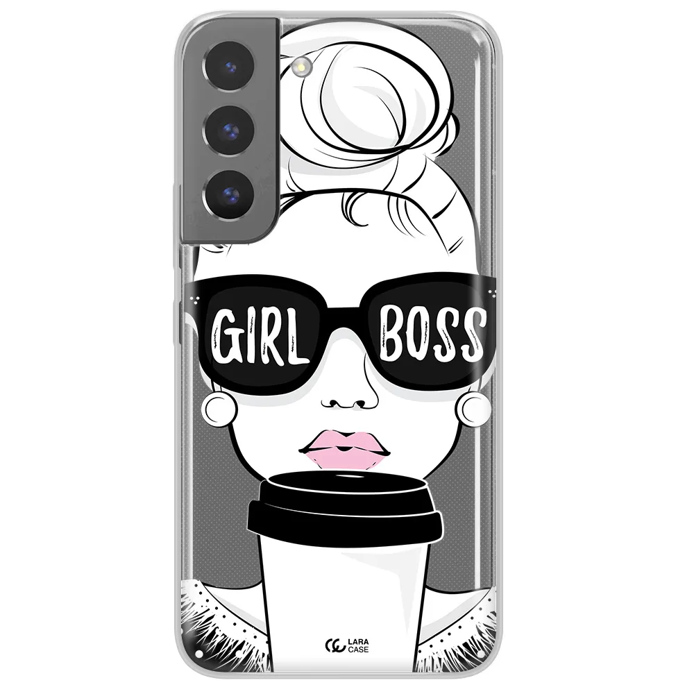 Girl Boss Samsung S 22 Plus Clear TPU Case