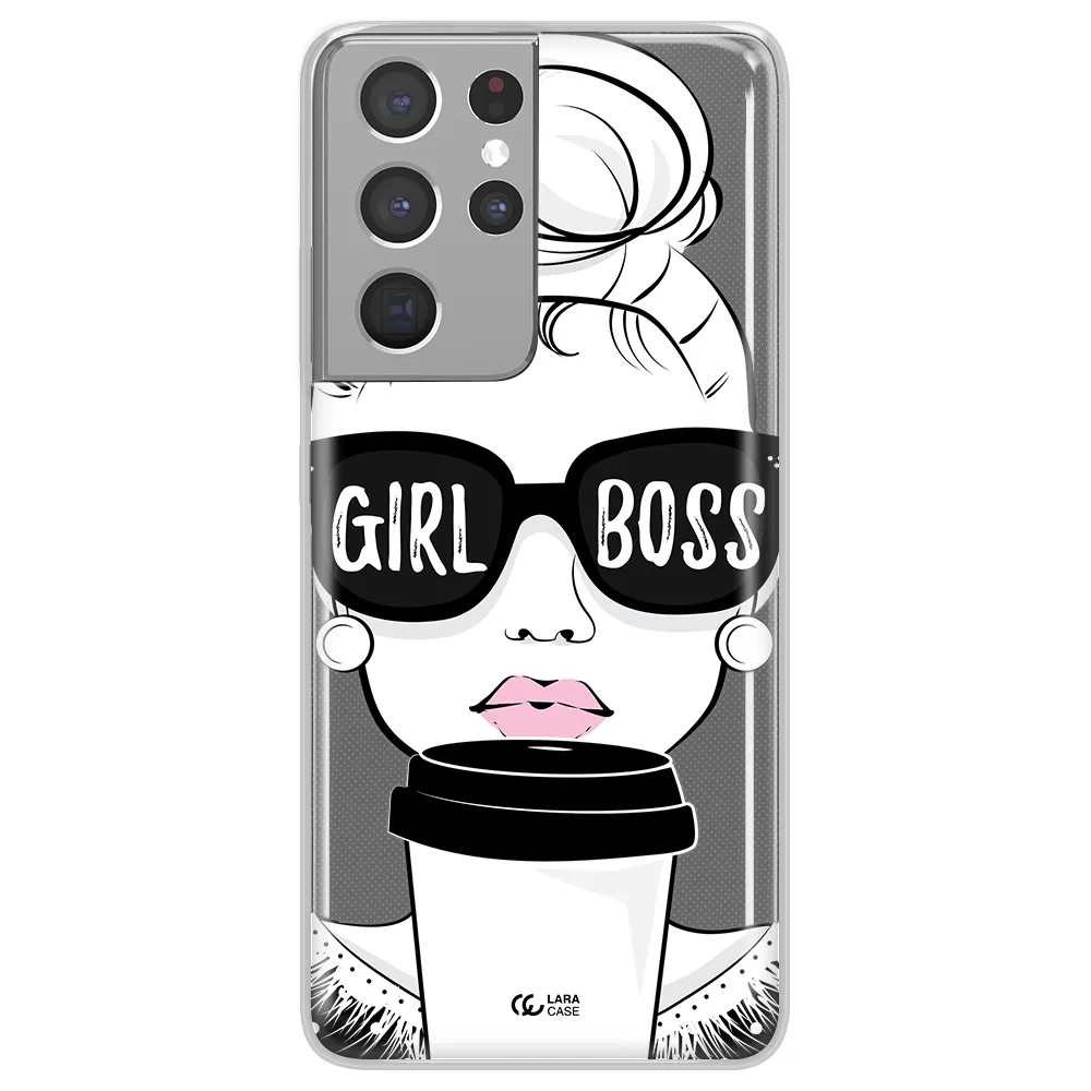 Girl Boss Samsung S21 Ultra Clear TPU Case