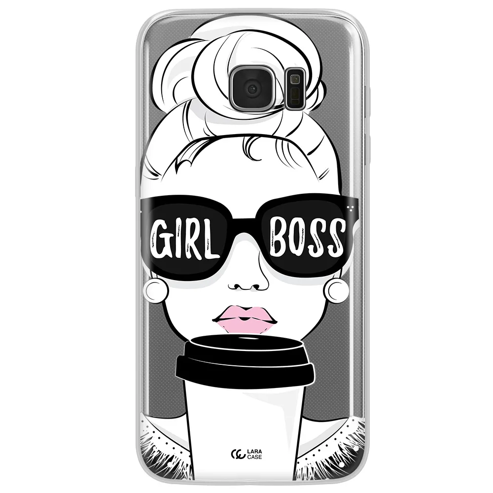 Girl Boss Samsung S7 Edge Clear TPU Case