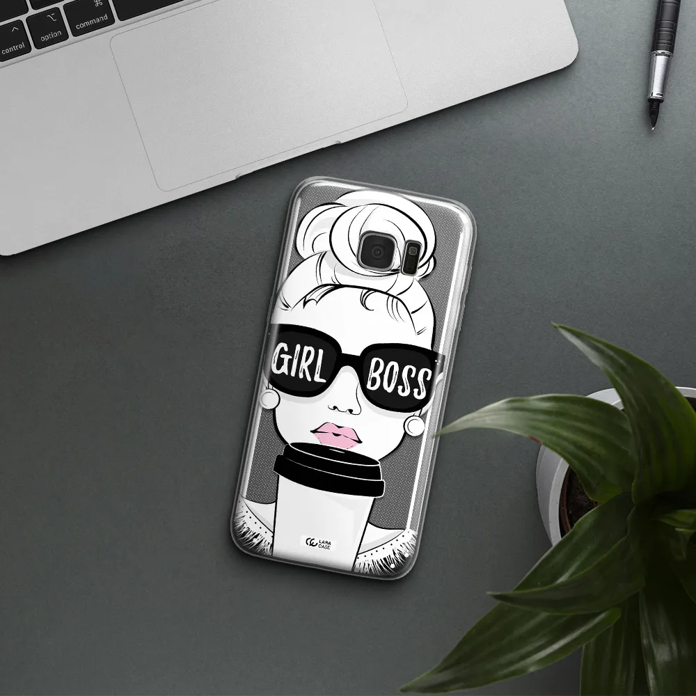 Girl Boss Samsung S7 Edge Clear TPU Case
