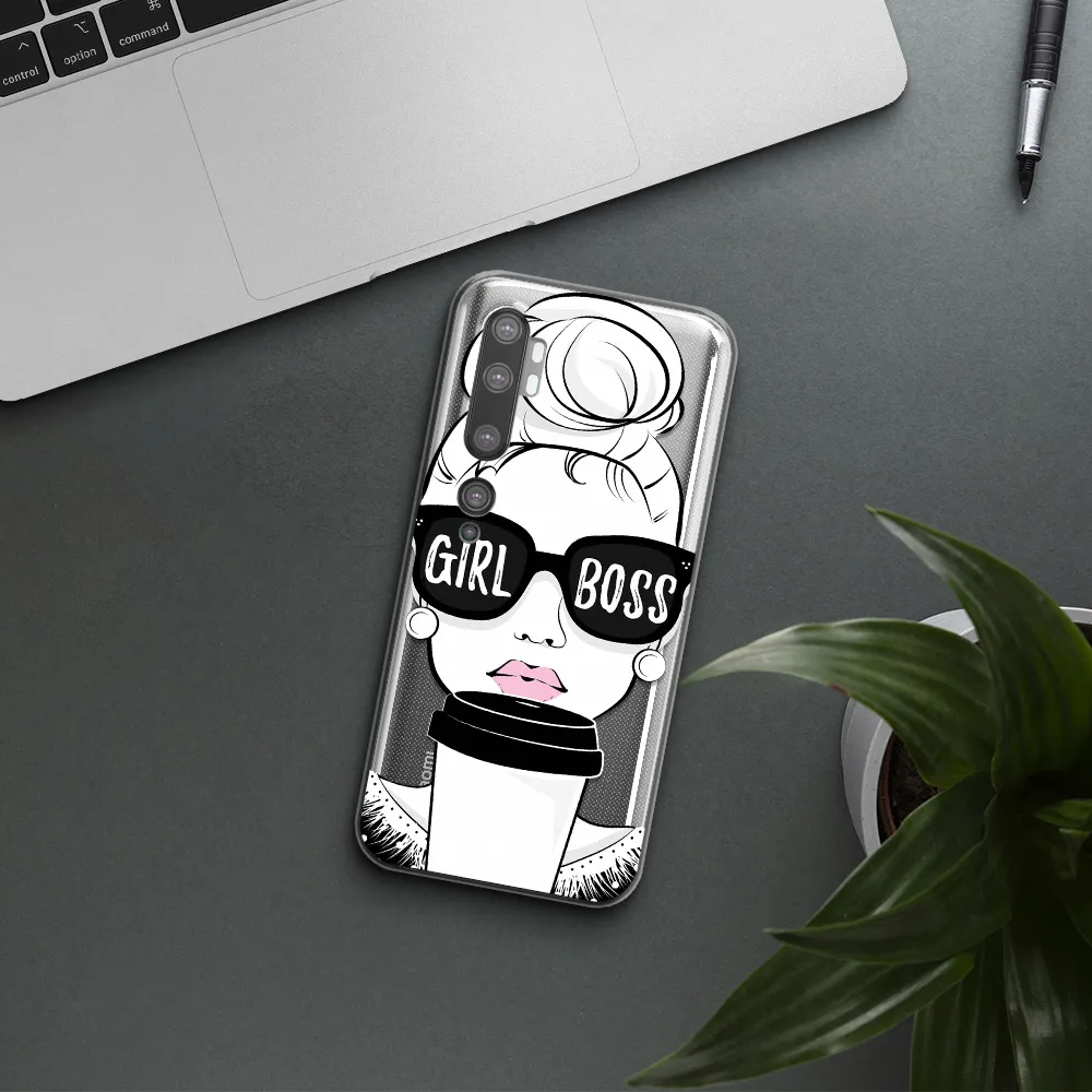 Girl Boss Xiaomi Mi Note 10 Clear TPU Case