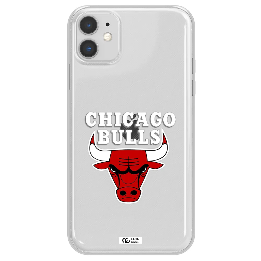 Chicago Bulls Apple iPhone 11 Clear TPU Case