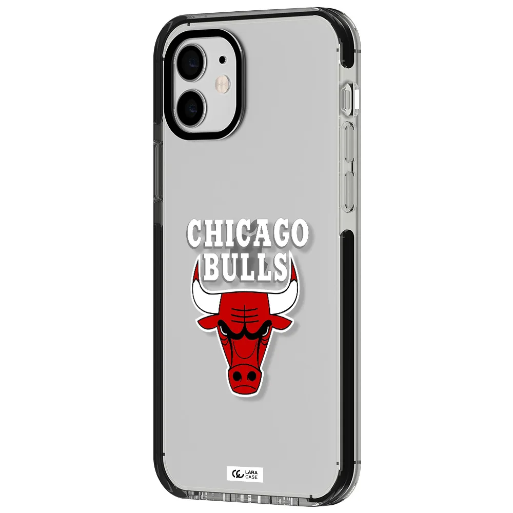 Chicago Bulls Apple iPhone 11 impact black border Case