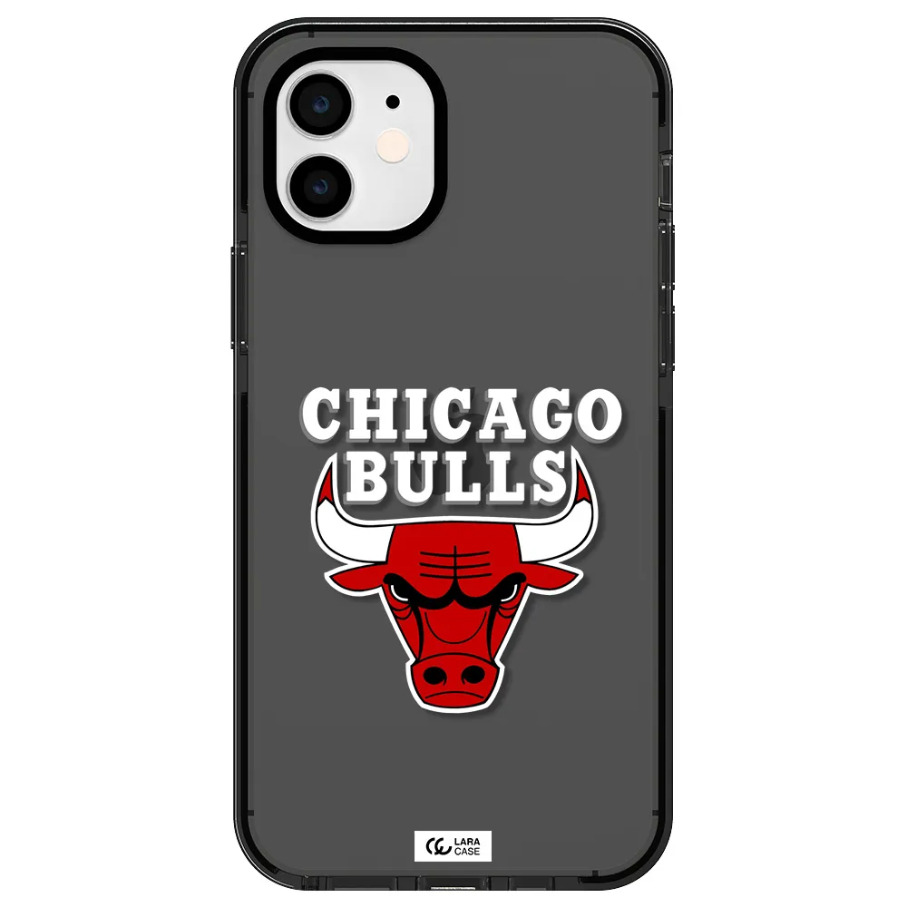 Chicago Bulls Apple iPhone 11 impact Smoke Black Case