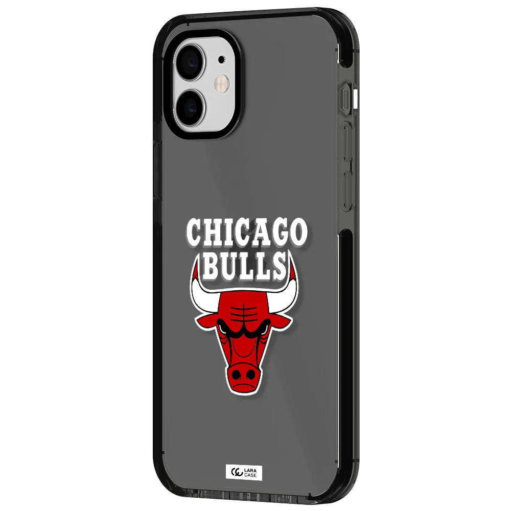 Chicago Bulls Apple iPhone 11 impact Smoke Black Case