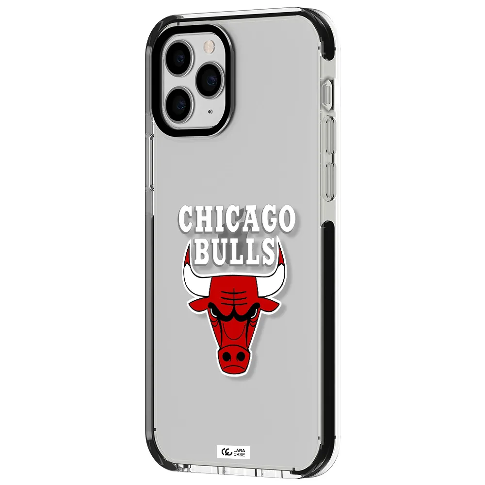 Chicago Bulls Apple iPhone 11 pro impact black border Case