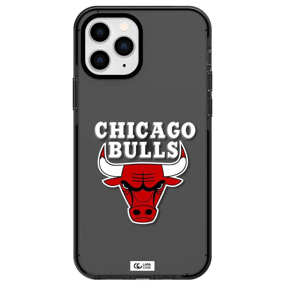 Chicago Bulls Apple iPhone 11 pro max impact Smoke Black Case