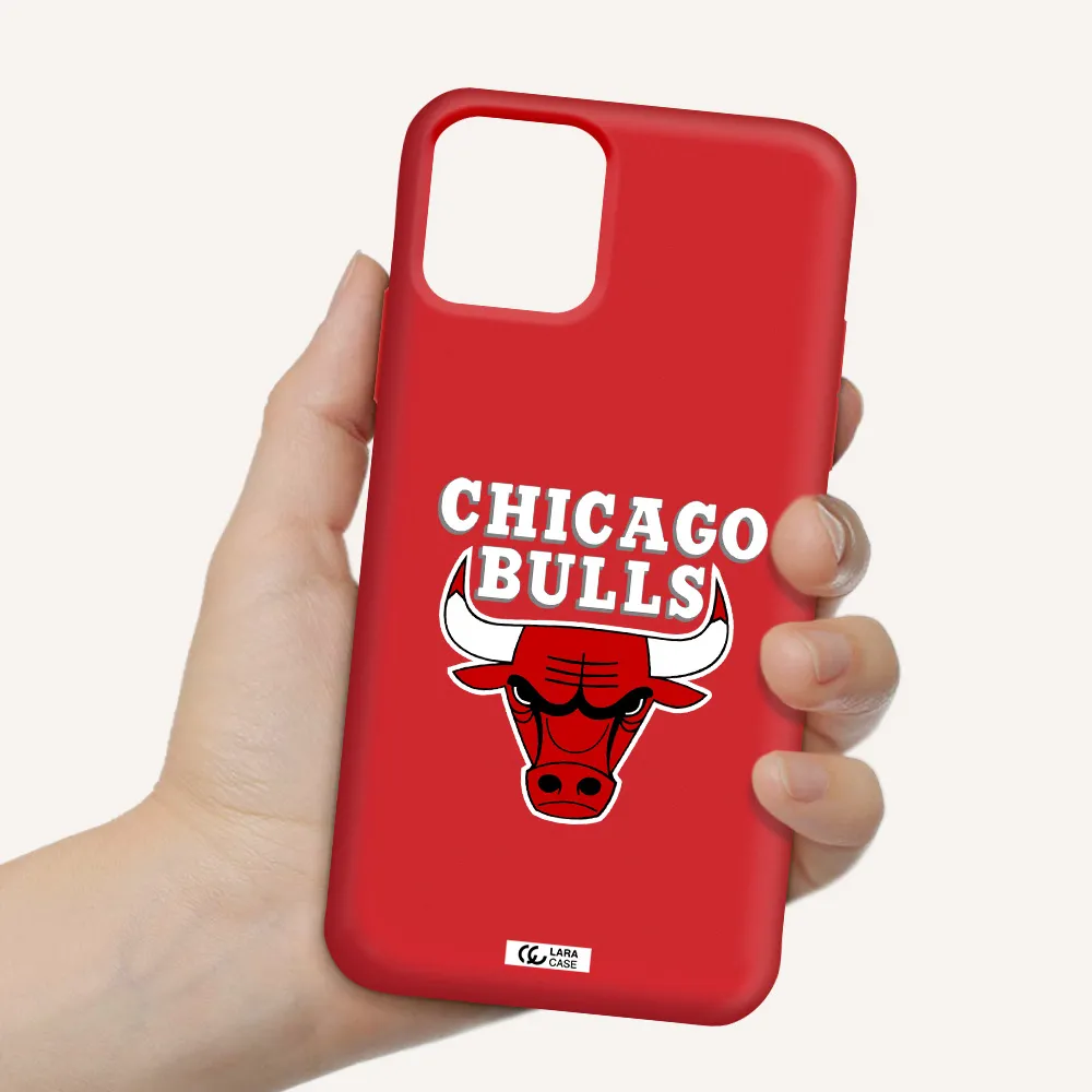 Chicago Bulls Apple iPhone 11 pro Silicone Imperial Red Case
