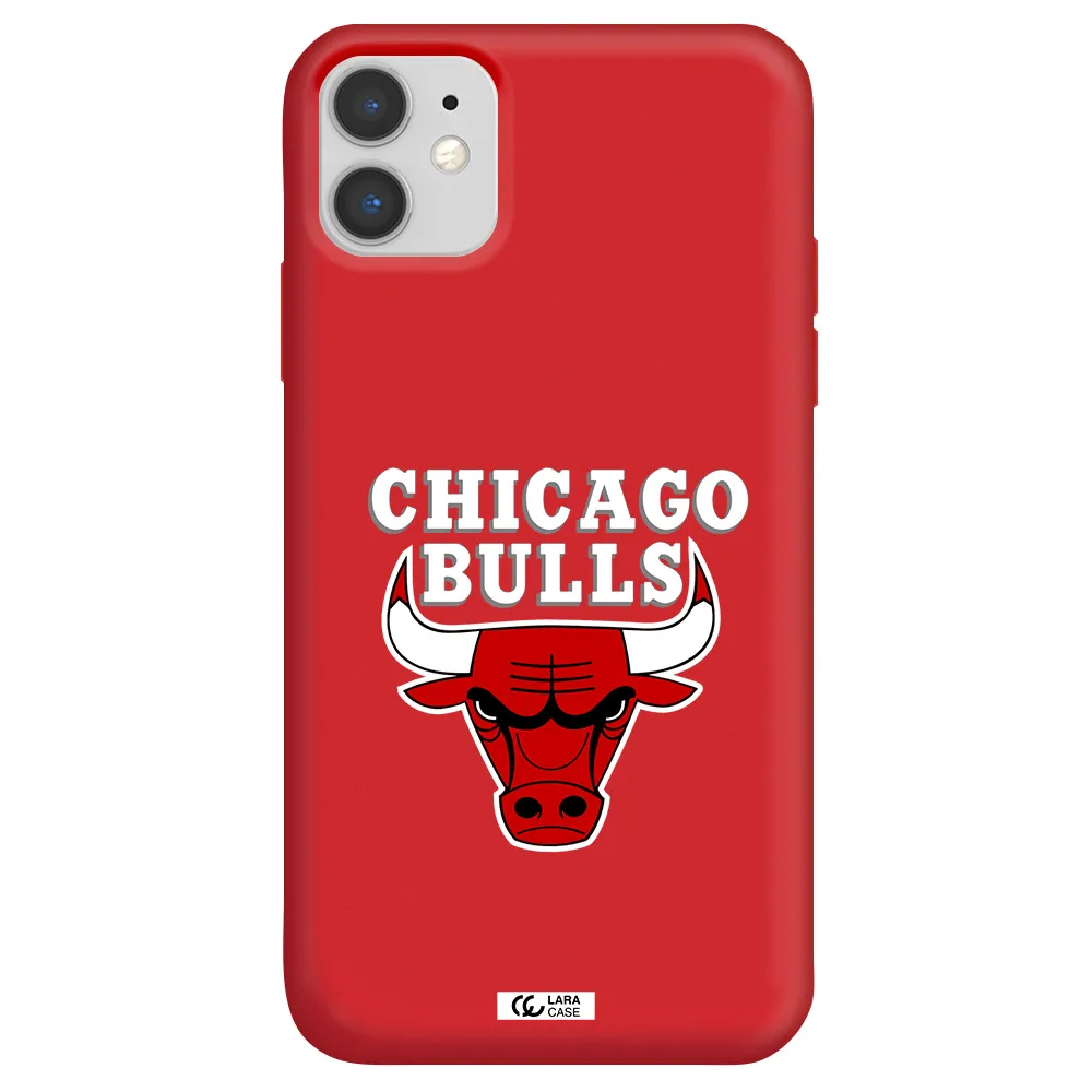 Chicago Bulls Apple iPhone 11 Silicone Imperial Red Case