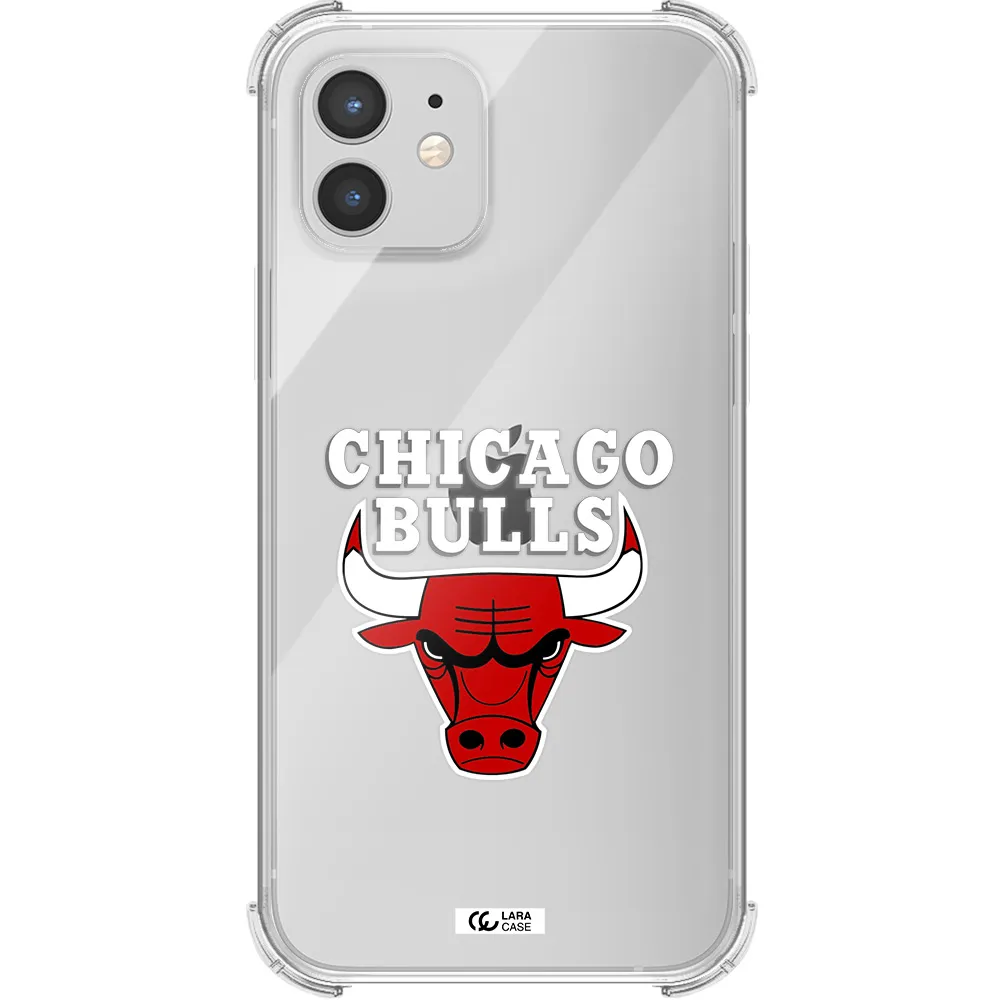 Chicago Bulls Apple iPhone 12 Clear PC Case