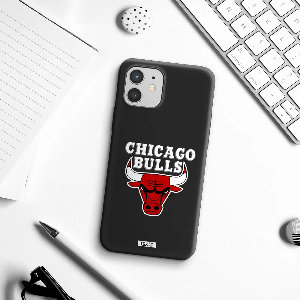 Chicago Bulls Apple iPhone 12 mini Silicone black Case