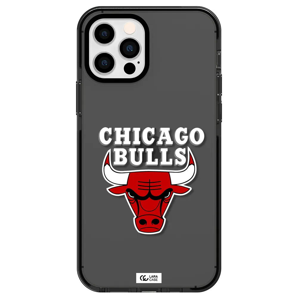 Chicago Bulls Apple iPhone 12 pro impact Smoke Black Case