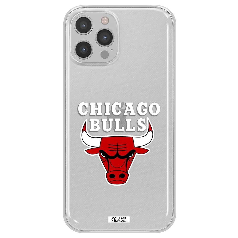Chicago Bulls Apple iPhone 12 pro max Clear TPU Case