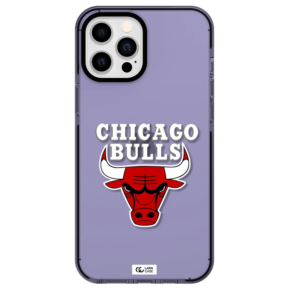Chicago Bulls Apple iPhone 12 pro max impact Lilac Case