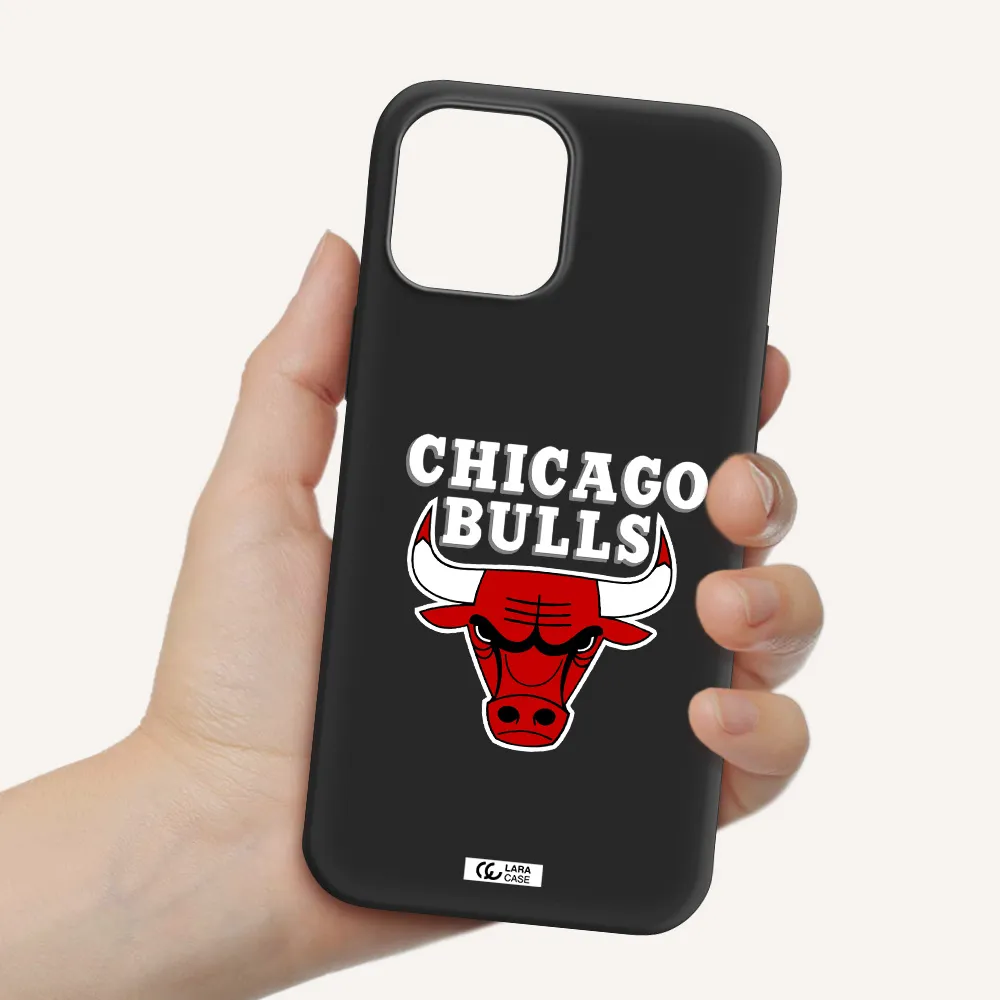 Chicago Bulls Apple iPhone 12 pro max Silicone black Case