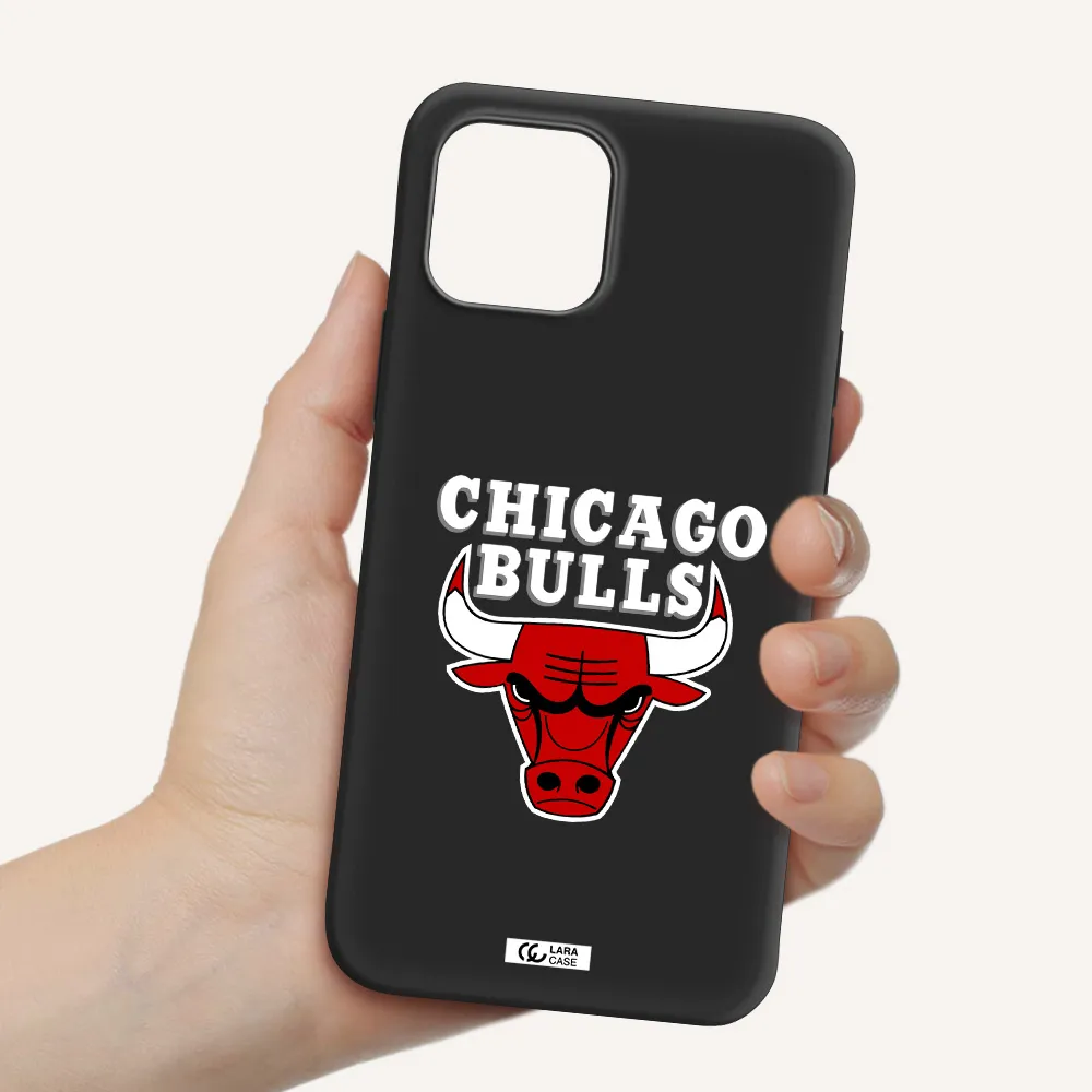 Chicago Bulls Apple iPhone 12 Silicone black Case