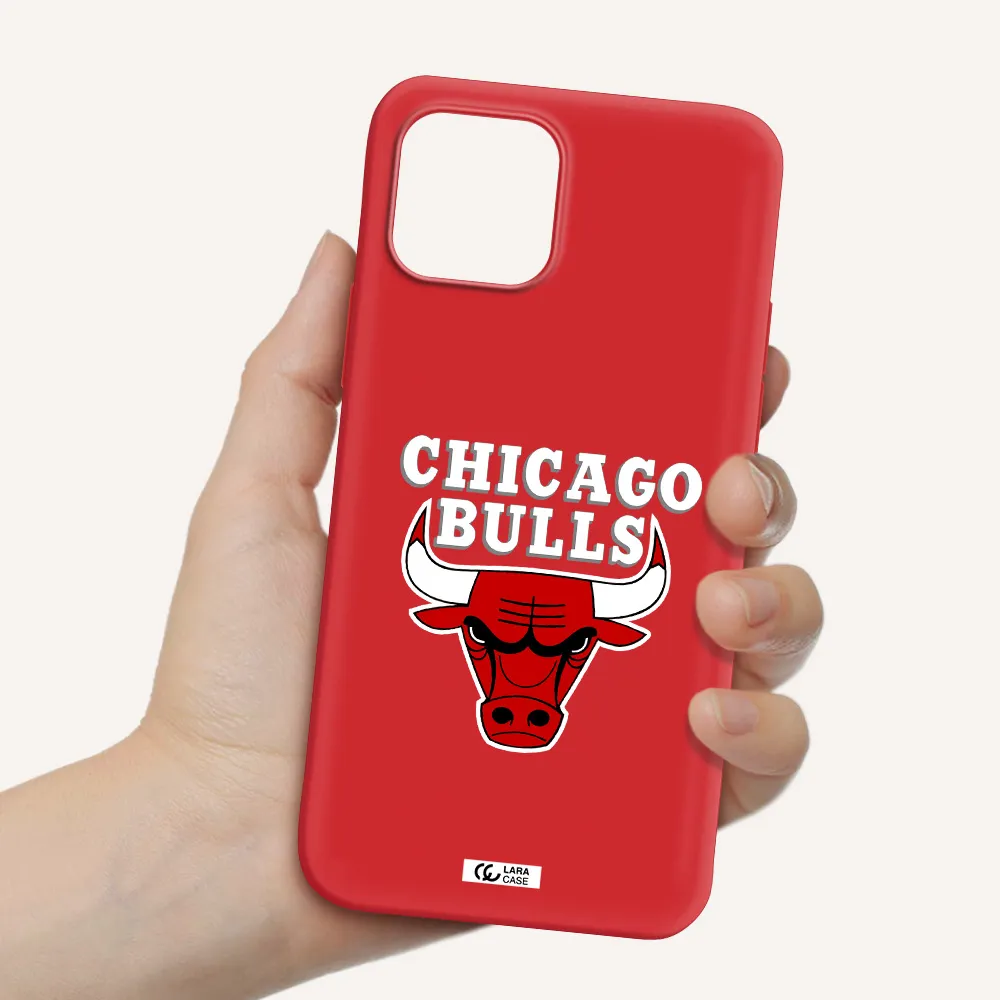Chicago Bulls Apple iPhone 12 Silicone Imperial Red Case