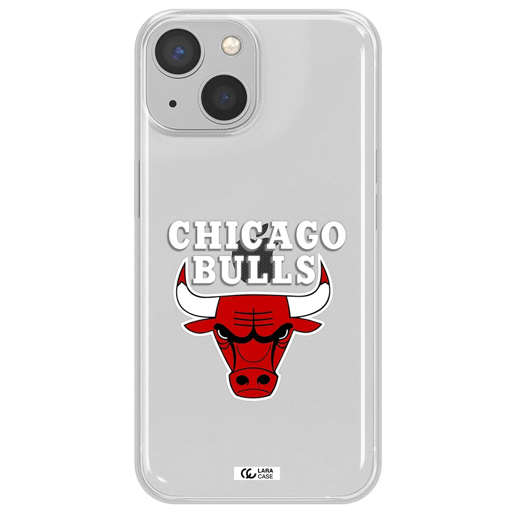 Chicago Bulls Apple iPhone 13 Clear TPU Case