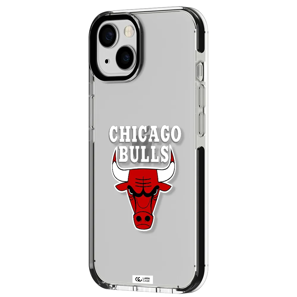 Chicago Bulls Apple iPhone 13 impact black border Case