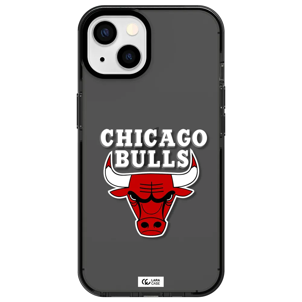 Chicago Bulls Apple iPhone 13 impact Smoke Black Case