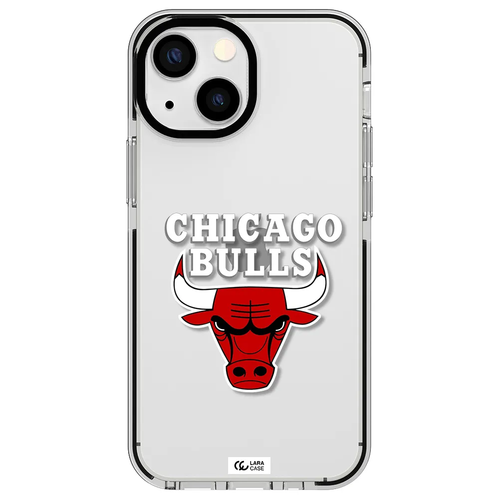 Chicago Bulls Apple iPhone 13 mini impact black border Case