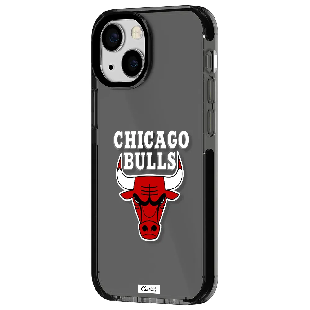 Chicago Bulls Apple iPhone 13 mini impact Smoke Black Case