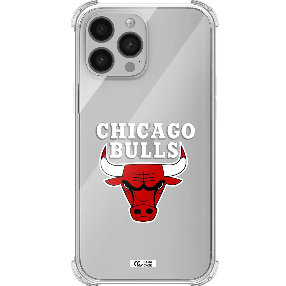Chicago Bulls Apple iPhone 13 Pro Max Clear PC Case