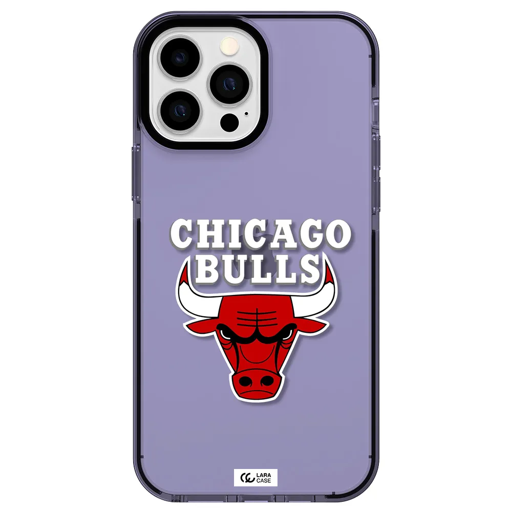 Chicago Bulls Apple iPhone 13 Pro Max impact Lilac Case