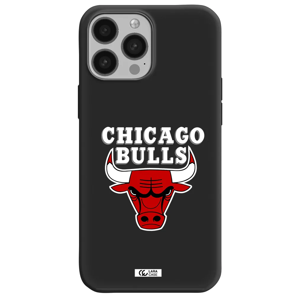 Chicago Bulls Apple iPhone 13 Pro Max Silicone black Case
