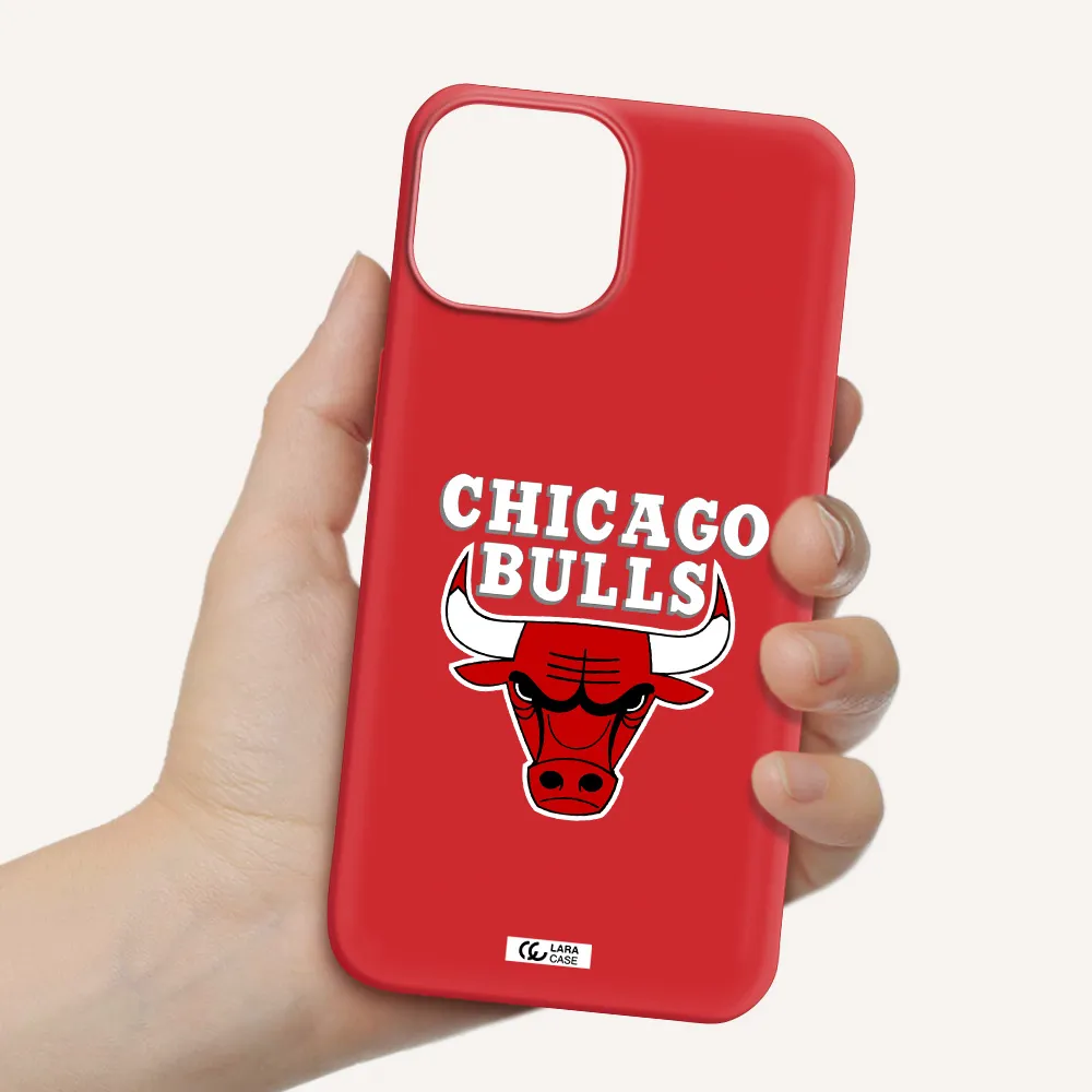 Chicago Bulls Apple iPhone 13 Silicone Imperial Red Case