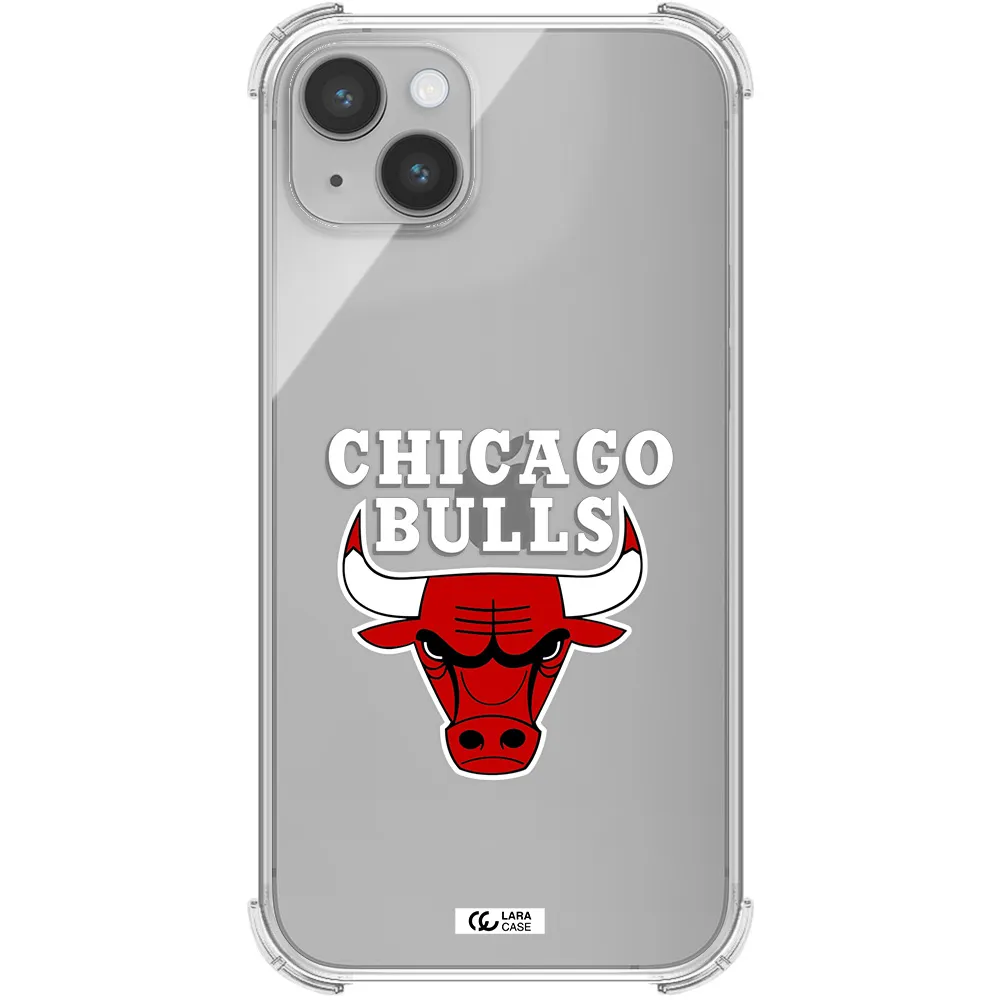 Chicago Bulls Apple iPhone 14 Clear PC Case