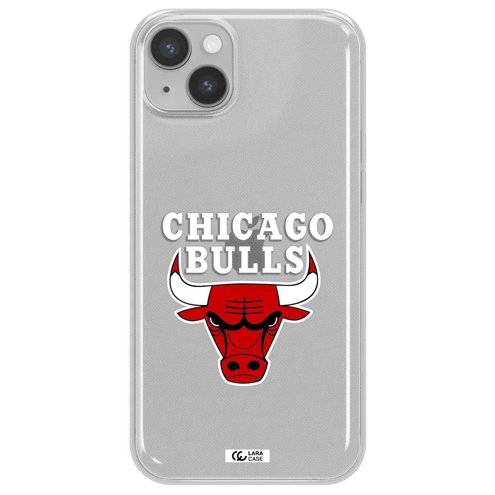 Chicago Bulls Apple iPhone 14 Clear TPU Case
