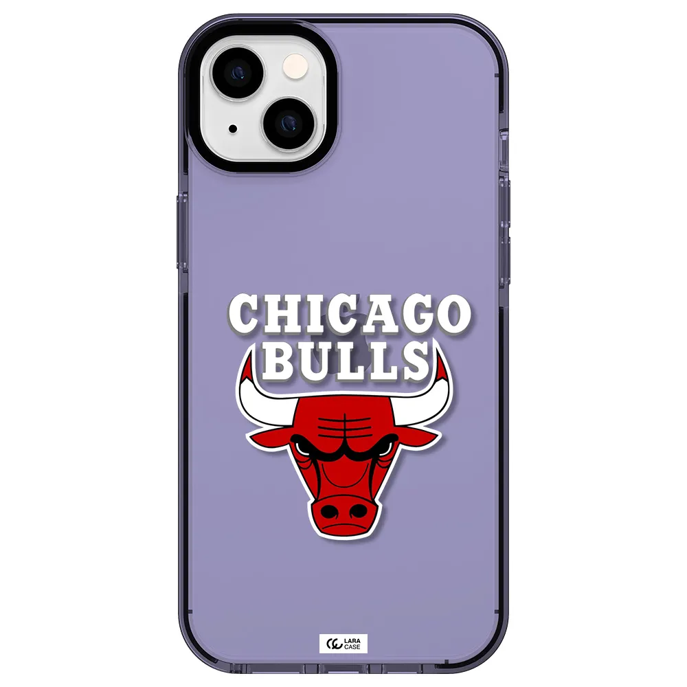 Chicago Bulls Apple iPhone 14 plus impact Lilac Case