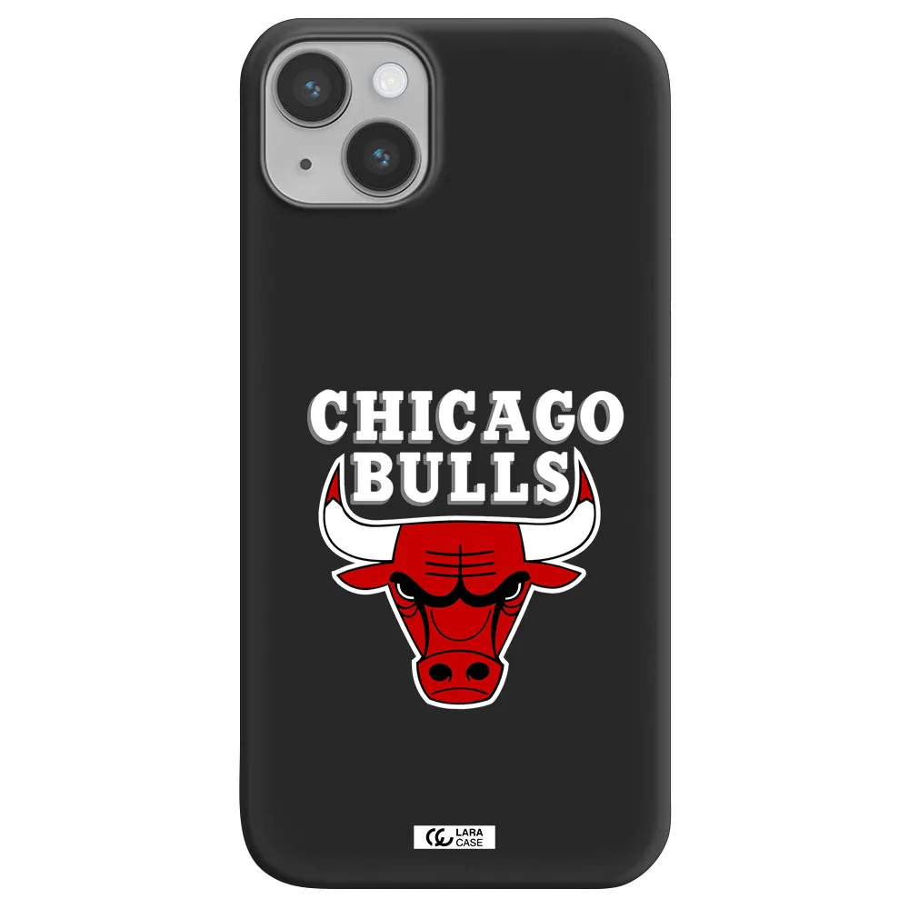 Chicago Bulls Apple iPhone 14 plus Silicone black Case