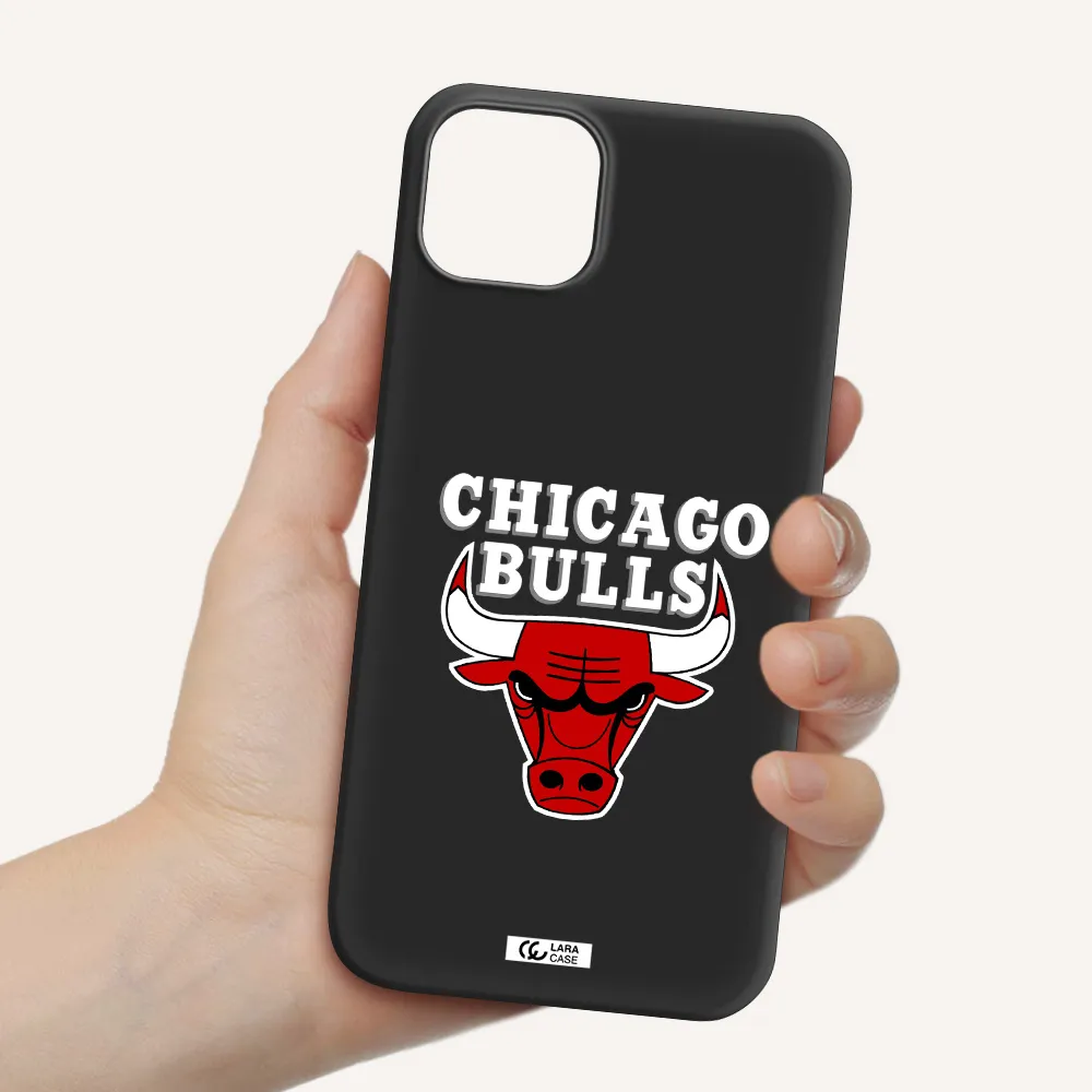 Chicago Bulls Apple iPhone 14 plus Silicone black Case