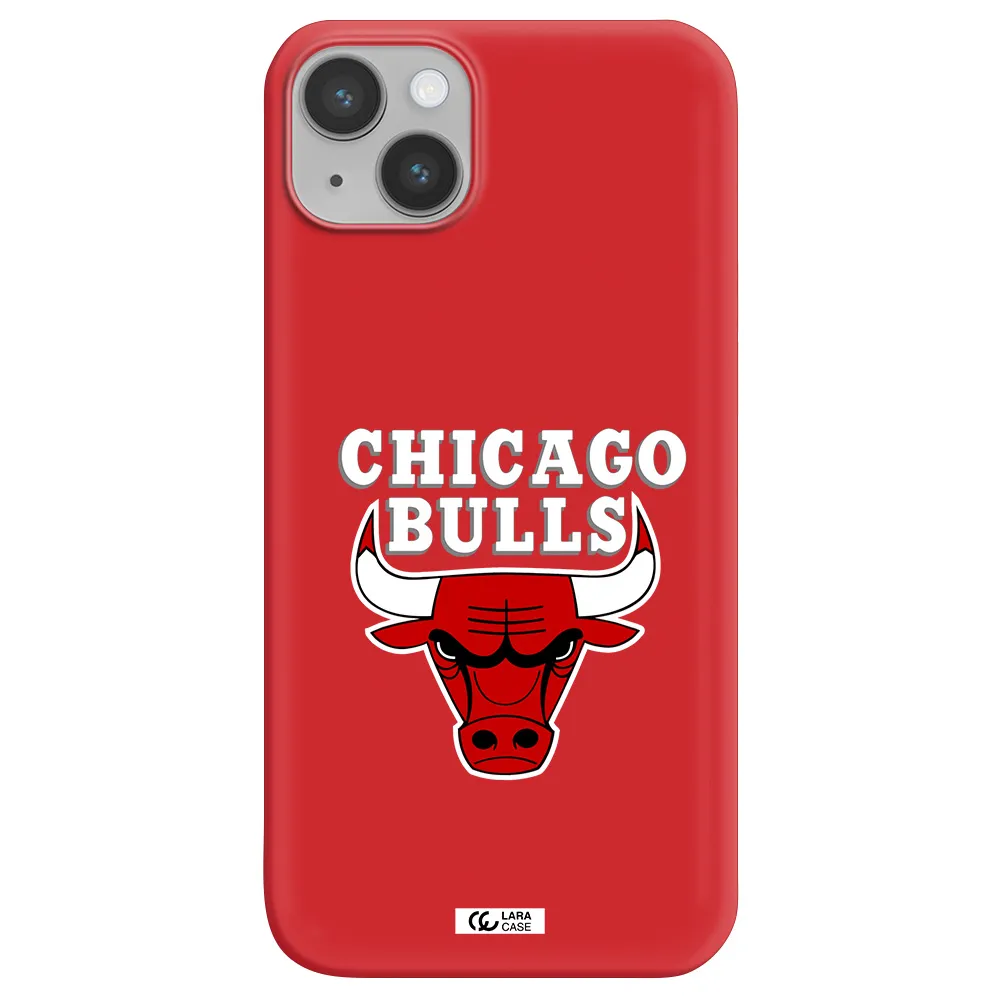 Chicago Bulls Apple iPhone 14 plus Silicone Imperial Red Case