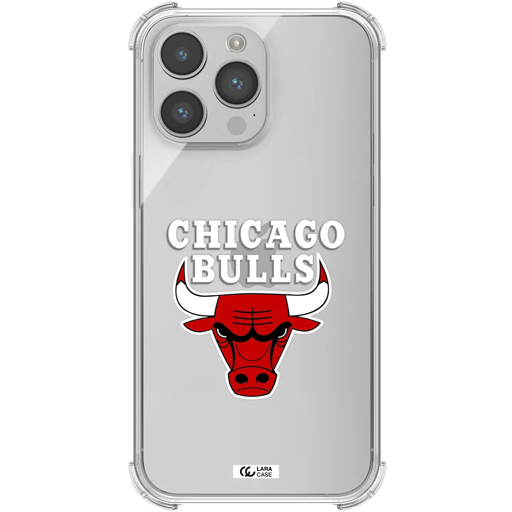 Chicago Bulls Apple iPhone 14 pro max Clear PC Case