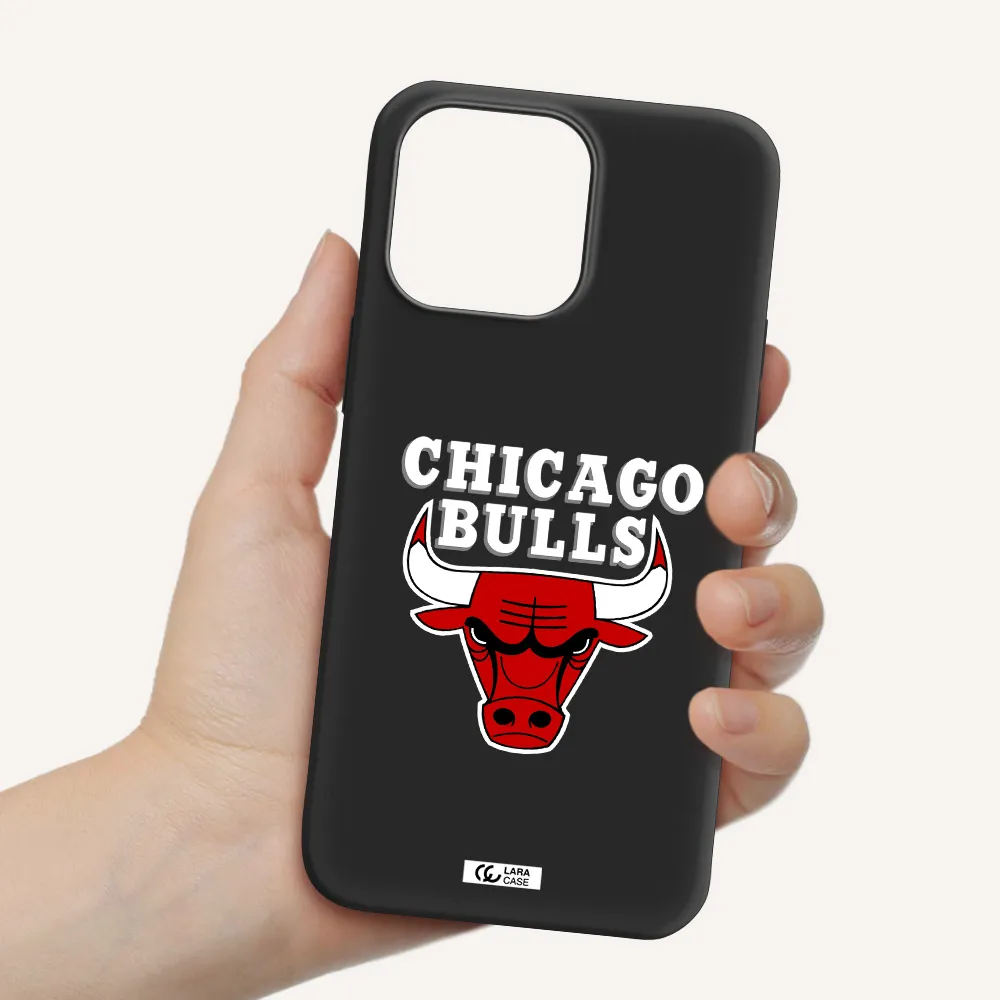 Chicago Bulls Apple iPhone 14 pro max Silicone black Case