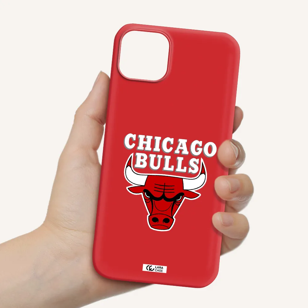 Chicago Bulls Apple iPhone 14 Silicone Imperial Red Case
