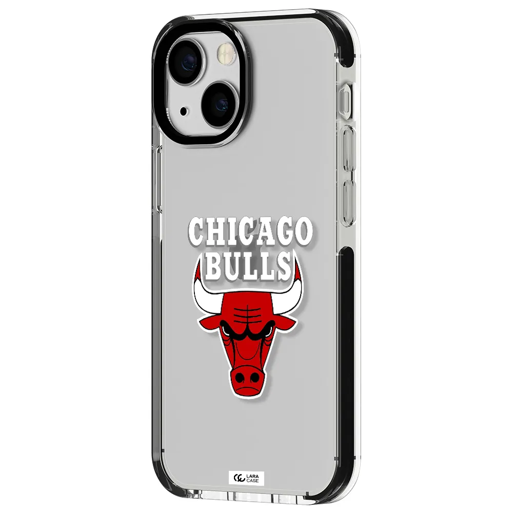 Chicago Bulls Apple iPhone 15 impact black border Case