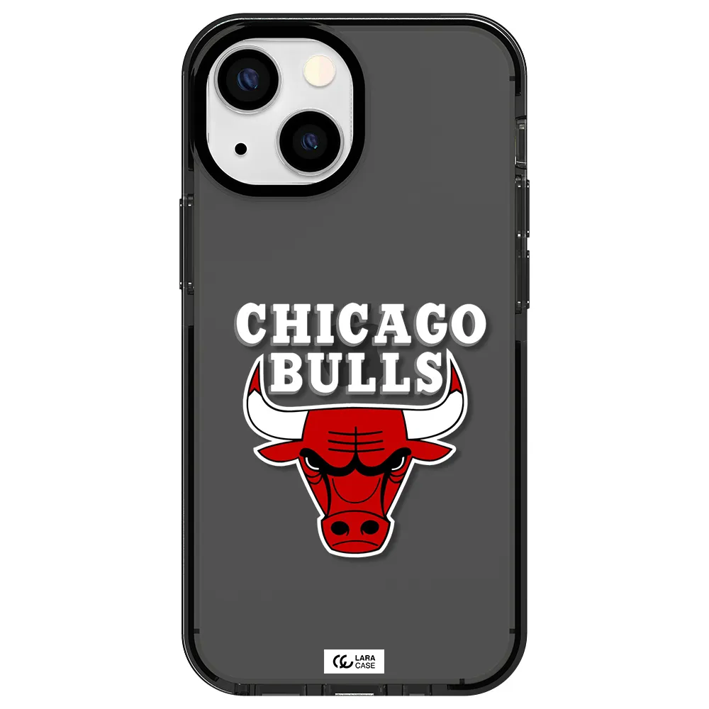 Chicago Bulls Apple iPhone 15 impact Smoke Black Case