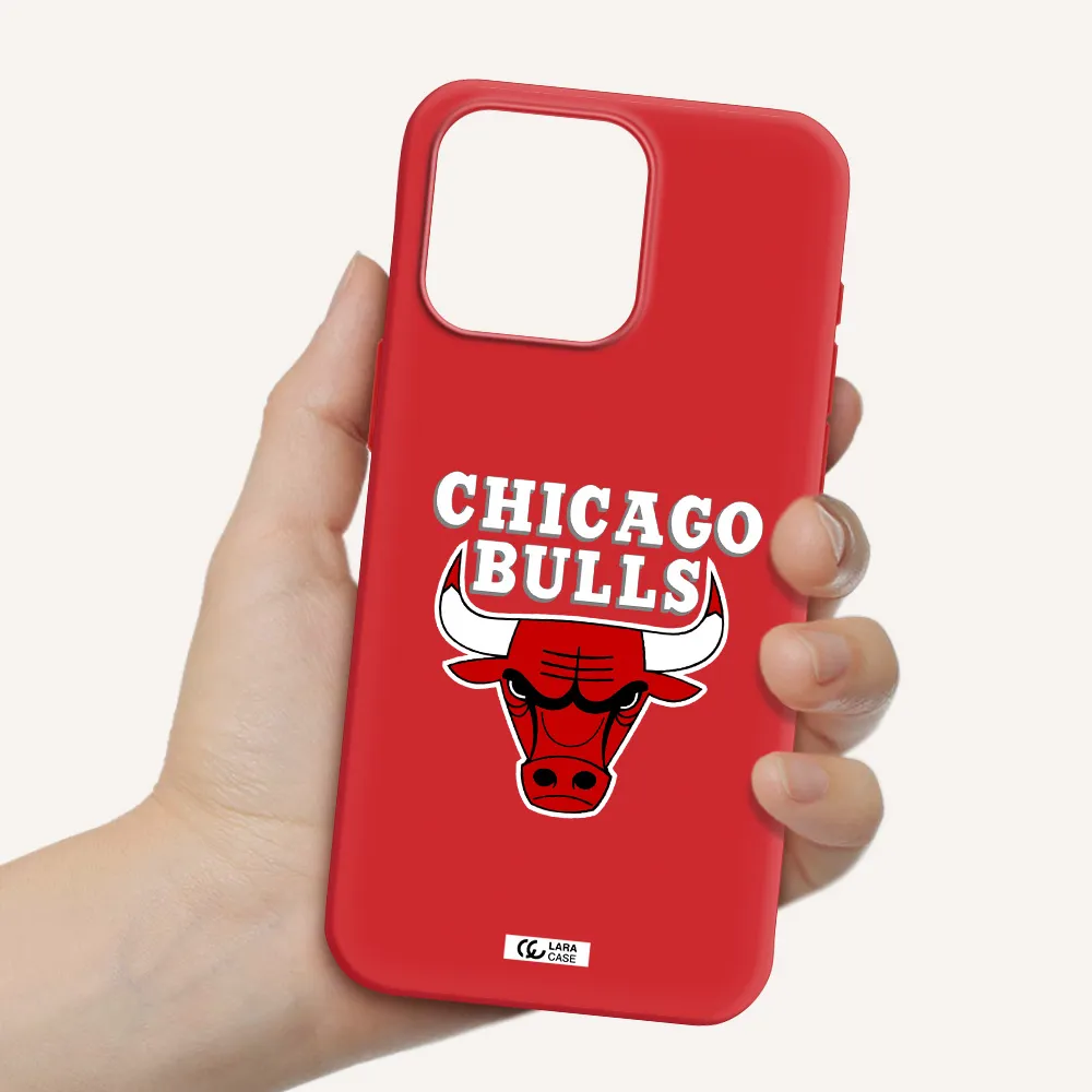 Chicago Bulls Apple Iphone 15 Pro Max Silicone Imperial Red Case