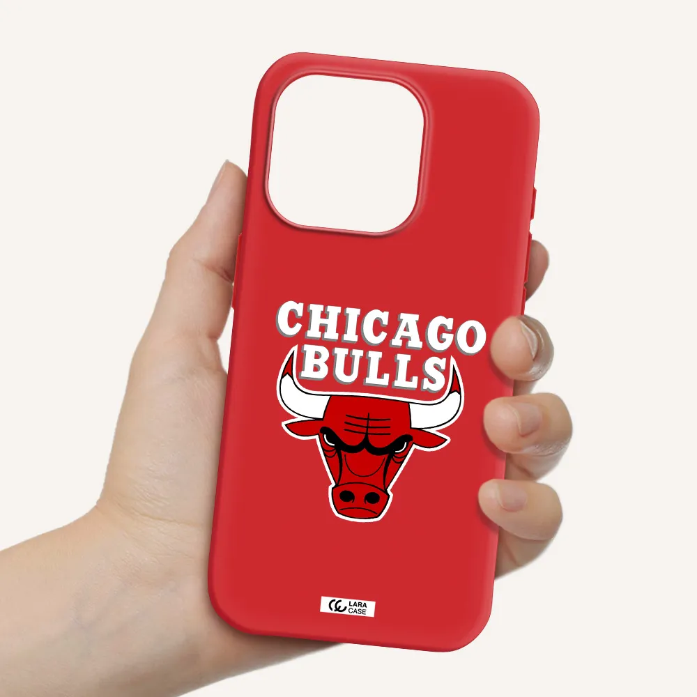 Chicago Bulls Apple Iphone 15 Pro Silicone Imperial Red Case