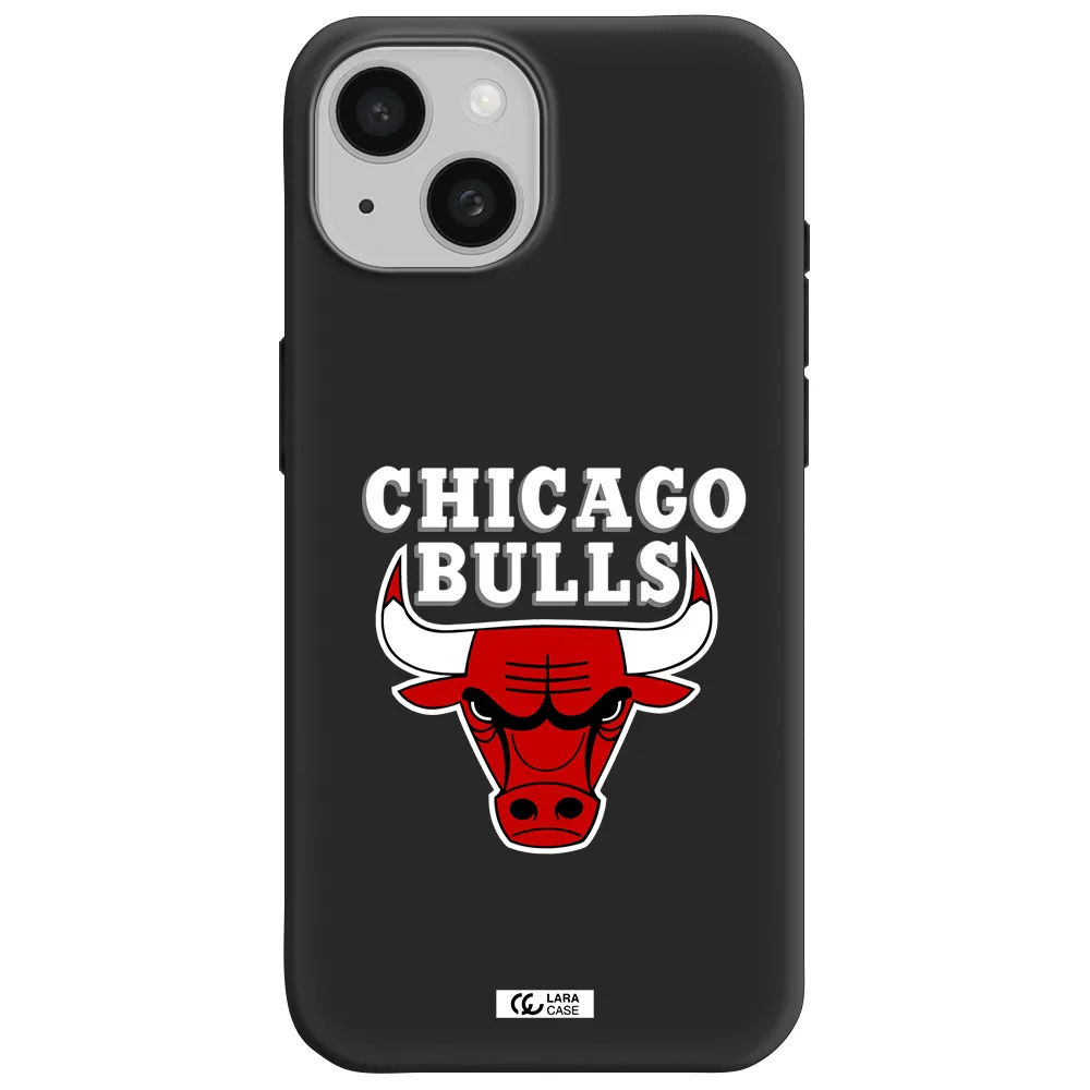 Chicago Bulls Apple iPhone 15 Silicone black Case